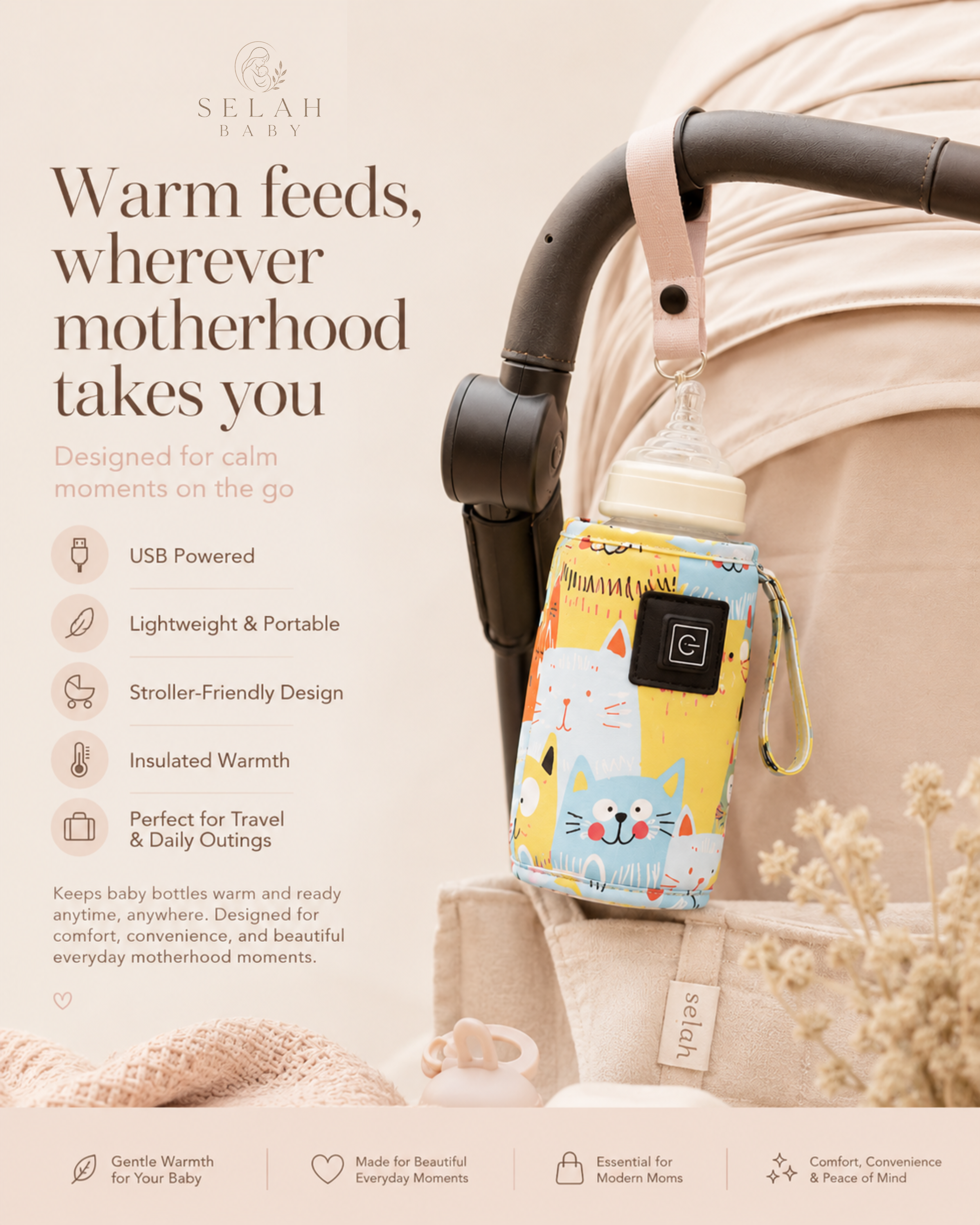 Selah Baby Portable Bottle Warmer